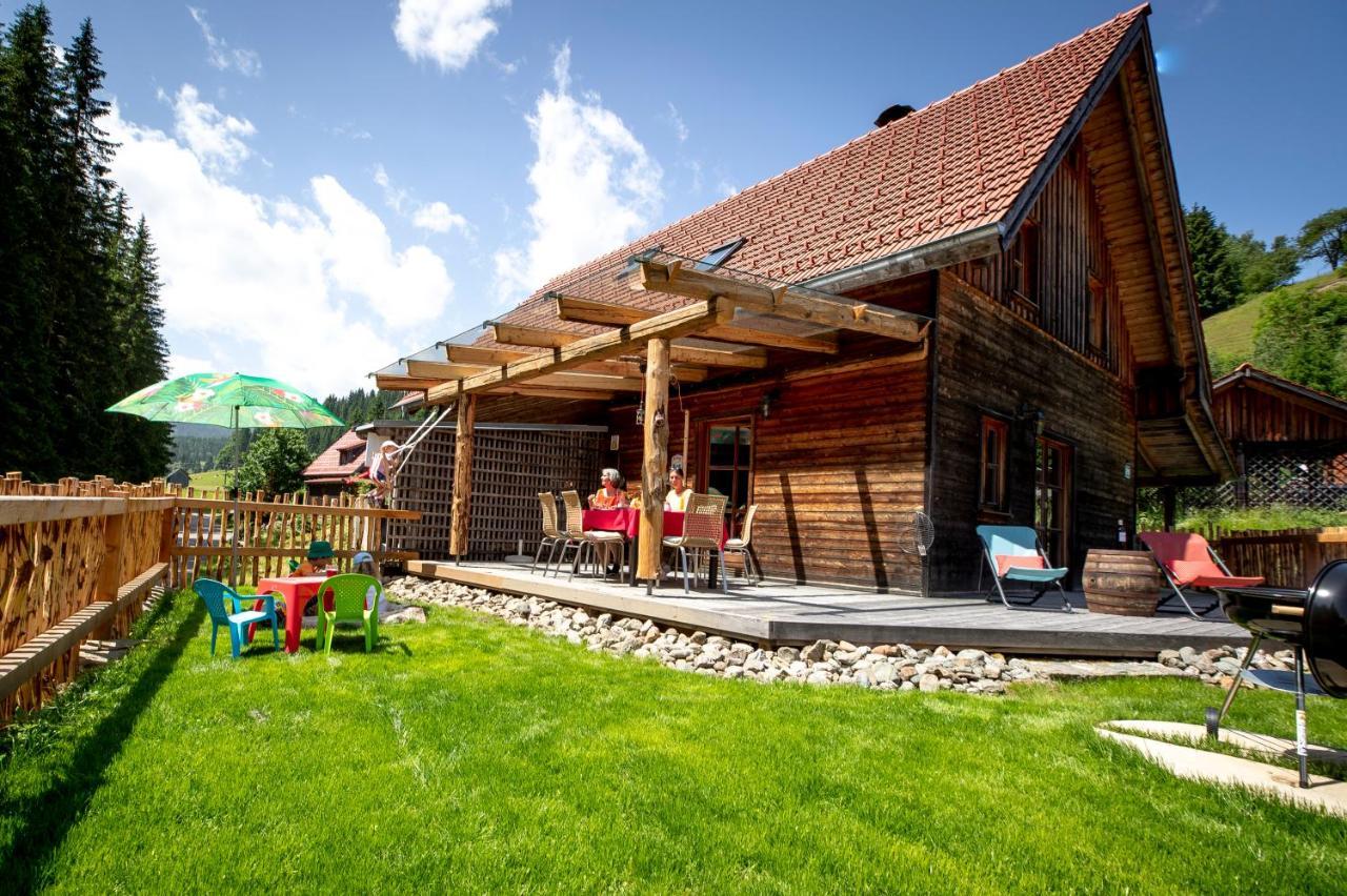 Naturpark Huette Mandl, Biobauernhof & Huettenurlaub Sankt Lambrecht Exterior foto