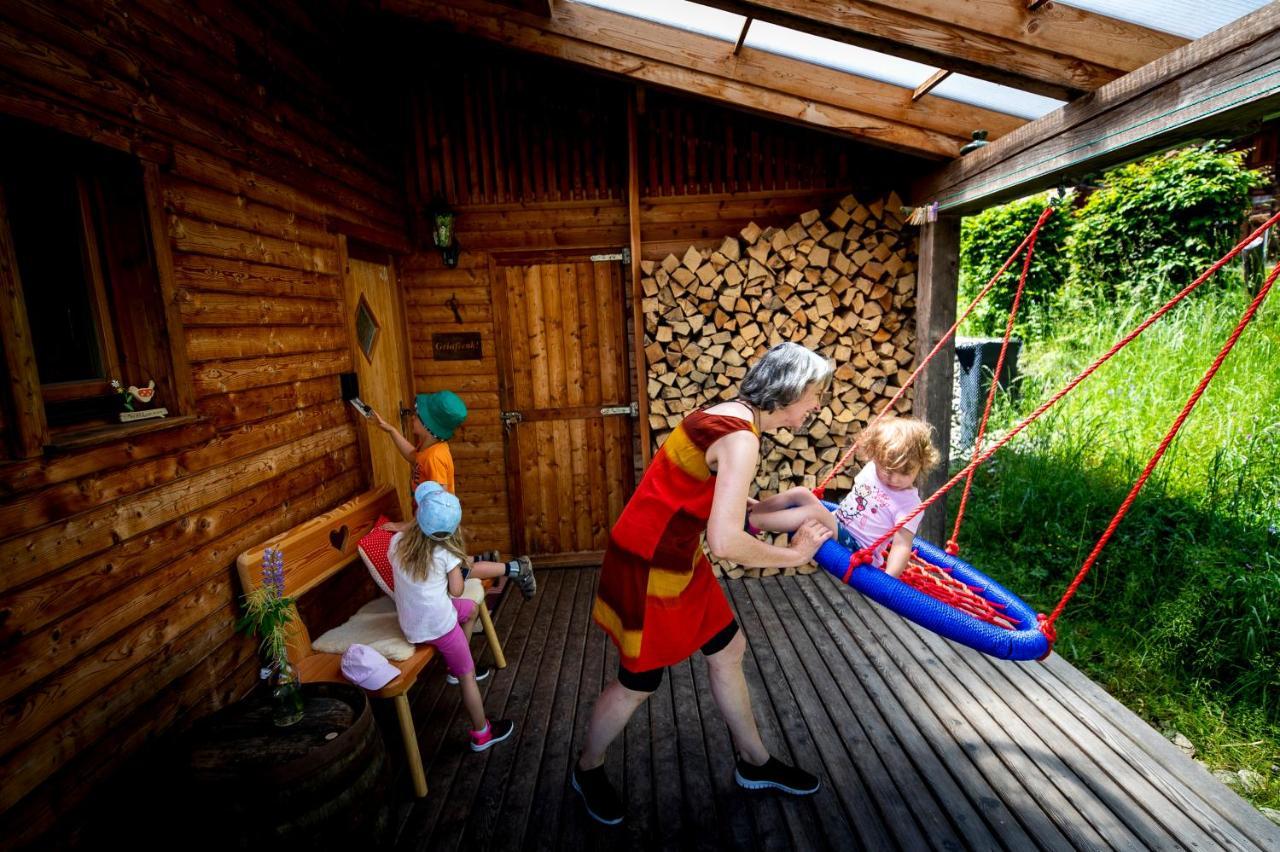 Naturpark Huette Mandl, Biobauernhof & Huettenurlaub Sankt Lambrecht Exterior foto